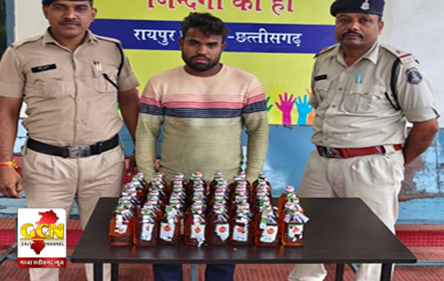 अवैध रूप से शराब परिवहन करते आरोपी गिरफ्तार