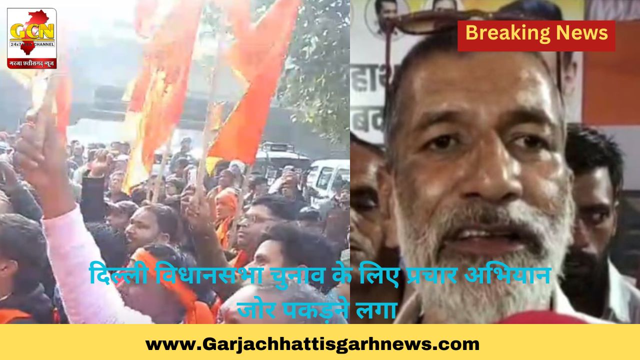 दिल्ली विधानसभा चुनाव के लिए प्रचार अभियान जोर पकड़ने लगा 