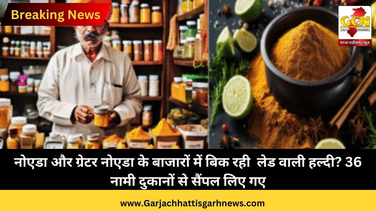 नोएडा और ग्रेटर नोएडा के बाजारों में बिक रही  लेड वाली हल्दी? 36 नामी दुकानों से सैंपल लिए गए