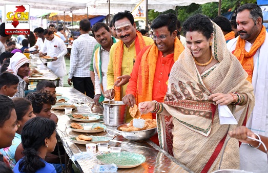 बीरगांव के प्राचिन शिव मंदिर में पकंज शर्मा ने किया रुद्रअभिषेक, विशाल भंडारे में खुद किया महाप्रसाद का वितरण 