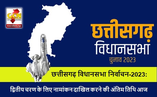 छत्तीसगढ़ विधानसभा निर्वाचन-2023: द्वितीय चरण के लिए नामांकन दाखिल करने की अंतिम तिथि आज 