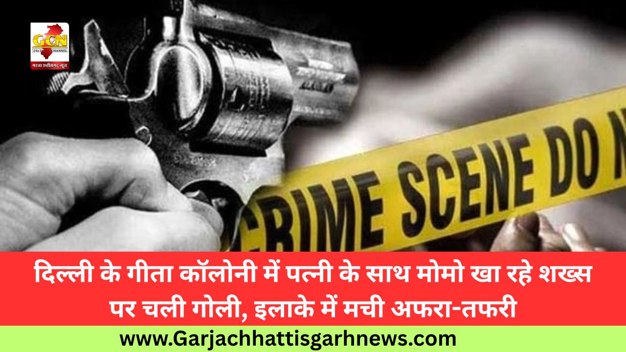 दिल्ली के गीता कॉलोनी में पत्नी के साथ मोमो खा रहे शख्स पर चली गोली, इलाके में मची अफरा-तफरी