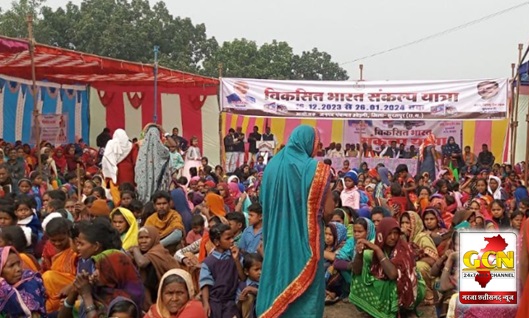 विकसित भारत संकल्प यात्रा: शिविर में मेरी कहानी मेरी जुबानी के तहत हितग्राहियों द्वारा विभिन्न योजनाओं से मिले लाभ को किये साझा