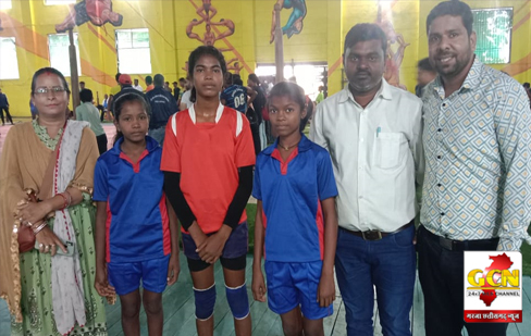अरजपुरी एवं खैरकट्टा की बालिका क्षेत्रीय स्तरीय कबड्डी  खैरागढ़ व राजनांदगांव के लिए चयनित