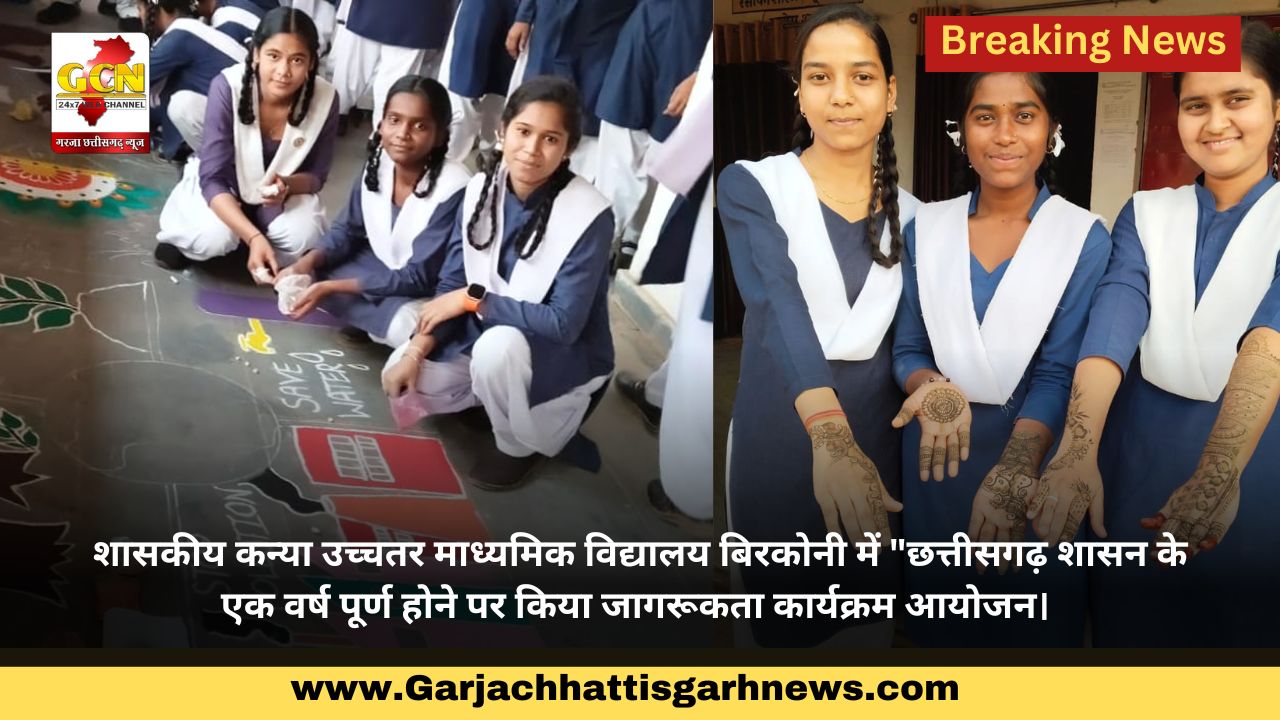  शासकीय कन्या उच्चतर माध्यमिक विद्यालय बिरकोनी में 