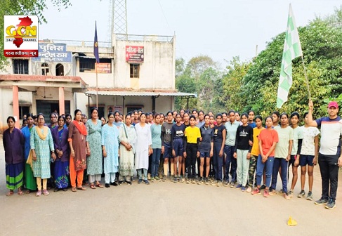 महिला दिवस पर भाजपा महिलामोर्चा द्वारा नारी शक्ति वंदन महिला मैराथन का आयोजन किया गया